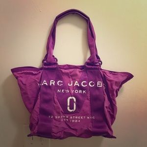 Used Marc Jacobs tote bag medium size fuchsia